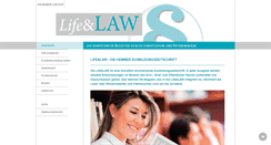 Desktop Screenshot of lifeandlaw.de